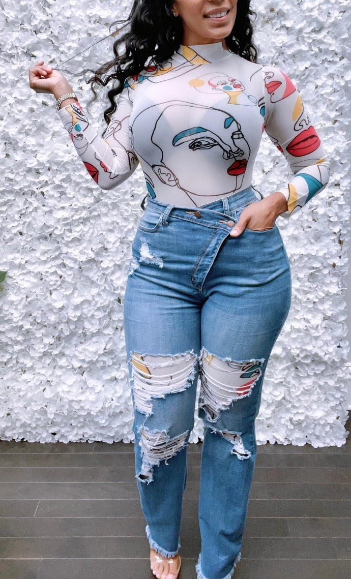 Van Gogh Mesh Jumpsuit