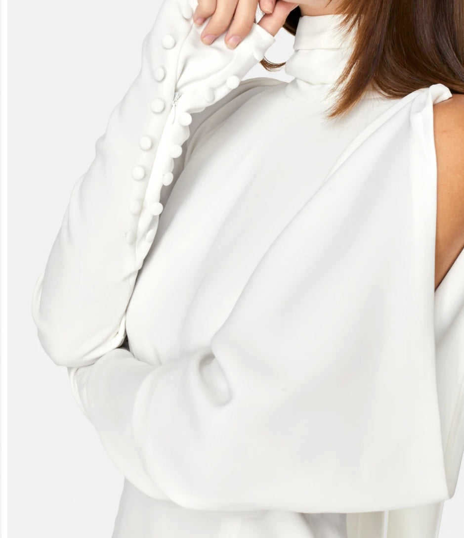 Naomi Draped Sleeve Dress