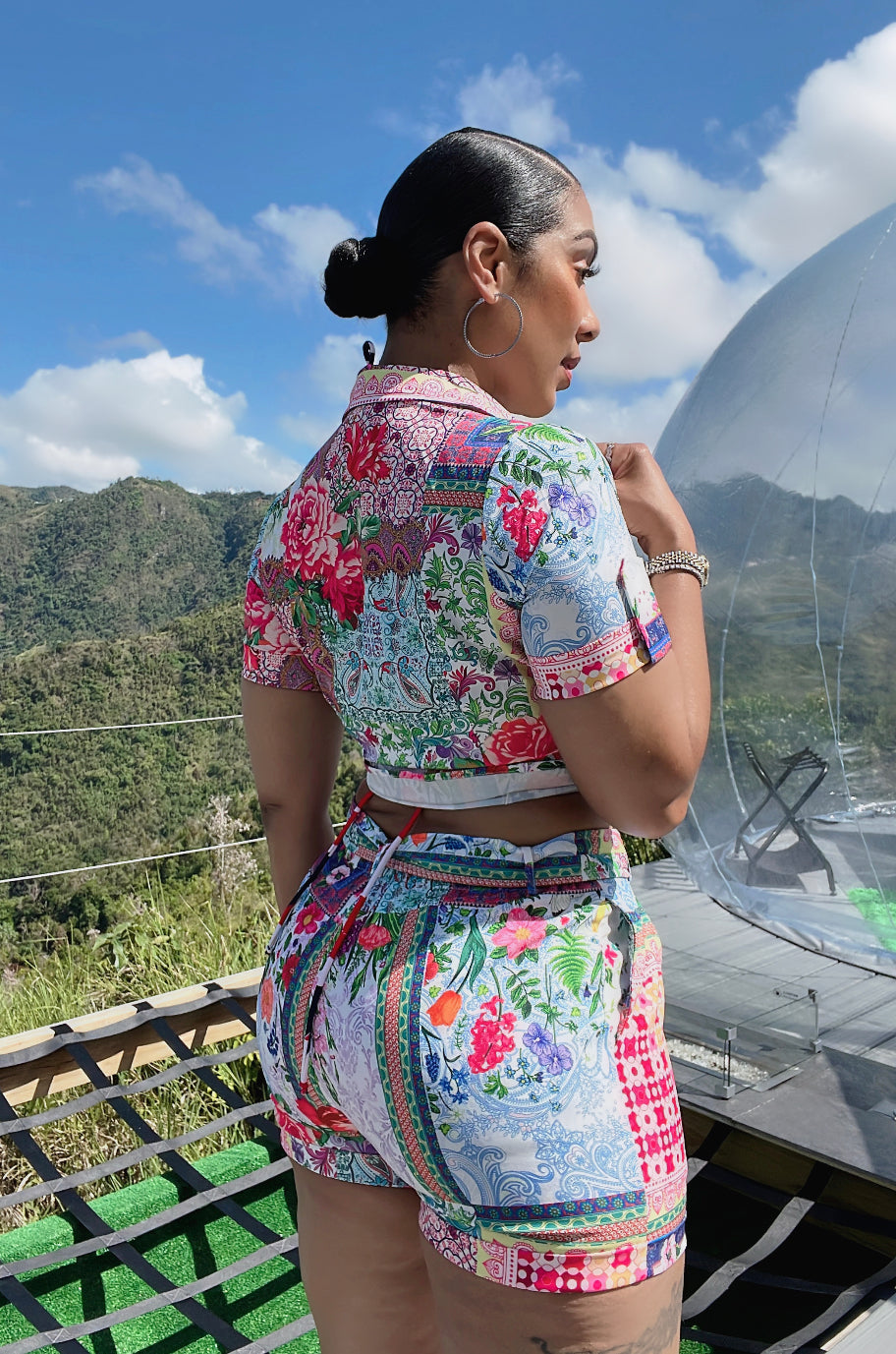 "Le Fleur" Short Set