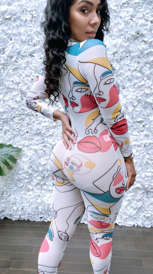 Van Gogh Mesh Jumpsuit